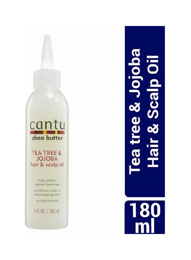 Cantu Pack Of 2 Shea Butter Natural Tea Tree And Jojoba Scalp Oil 360ml - Image 4