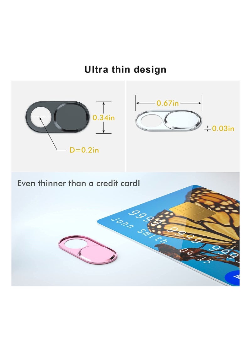 Y&D - Webcam Covers, Web Mac Laptop Camera Cover Slide, Ultra Thin Blocker Fits for MacBook Air Pro iPhone iPad, Protect Your Privacy and Security - Image 1