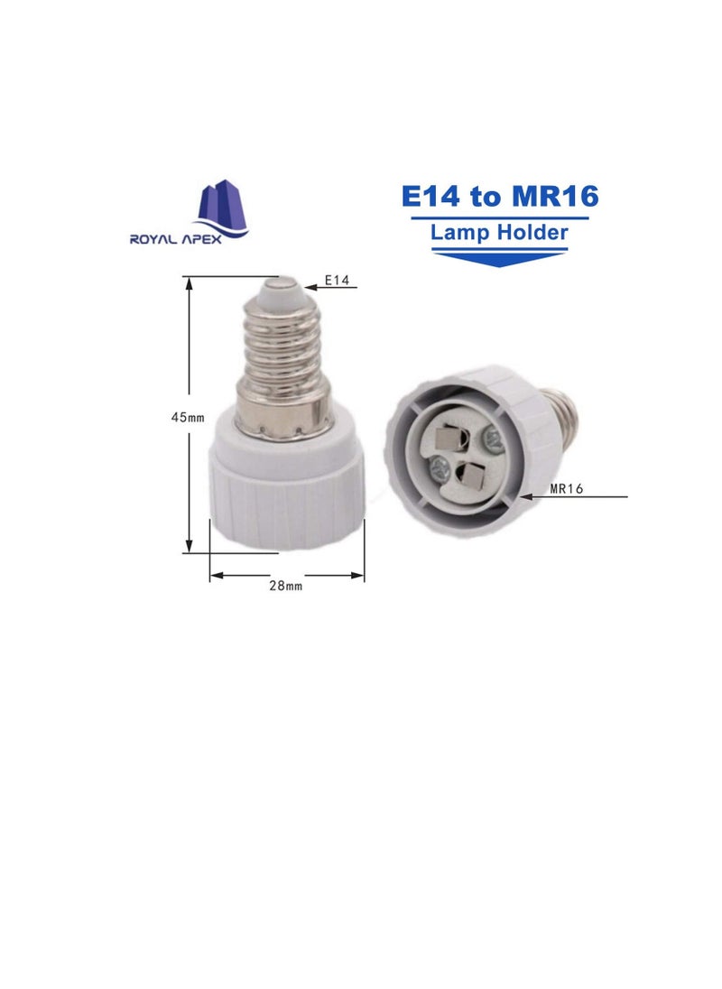 Conversion Bulb Holders (Pack of 5) (E14 to MR16)