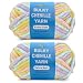 FREEASYFAR 2 35Oz Soft Velvet Yarn Chenille Yarn for Crocheting and Knitting Light Bulky 93 Yards100g Microfiber Polyester Yarn for Blanket Amigurumi Weaving Crafts Sunshine Mix 2 Pack - Image 2