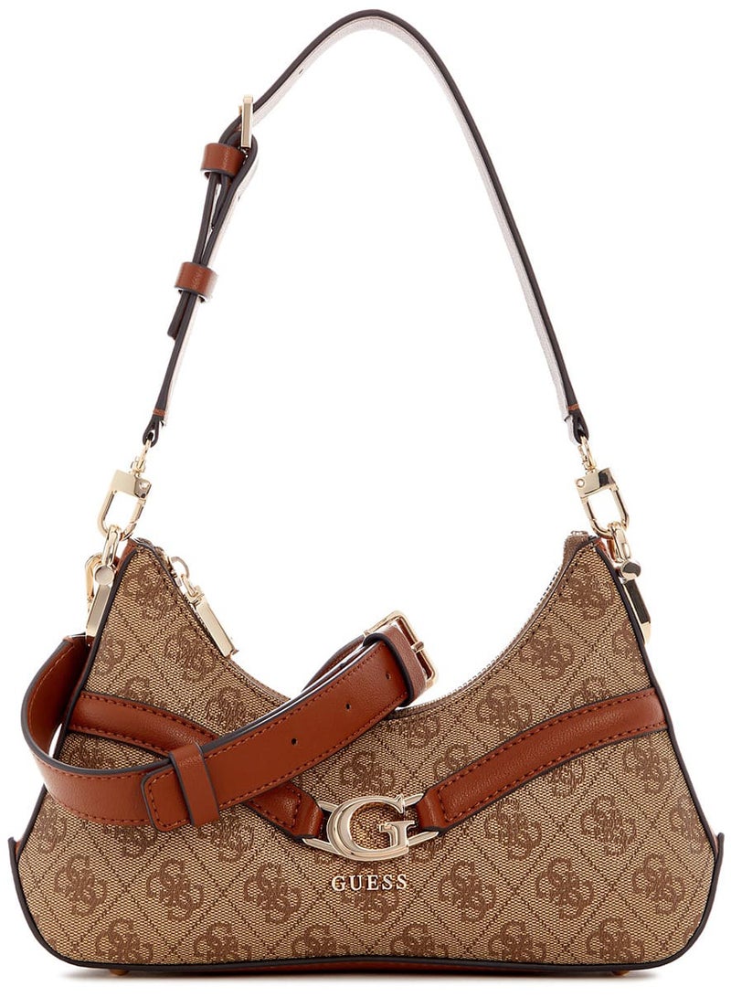 Guess Latte Logo Light Brown Brown Women Crossbody Hwsg7993730 Ltl - Image 1