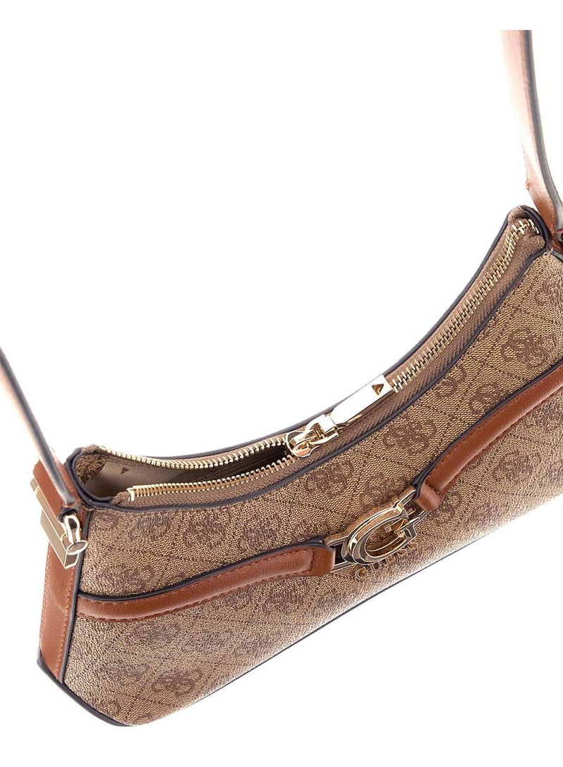 Guess Latte Logo Light Brown Brown Women Crossbody Hwsg7993730 Ltl - Image 5