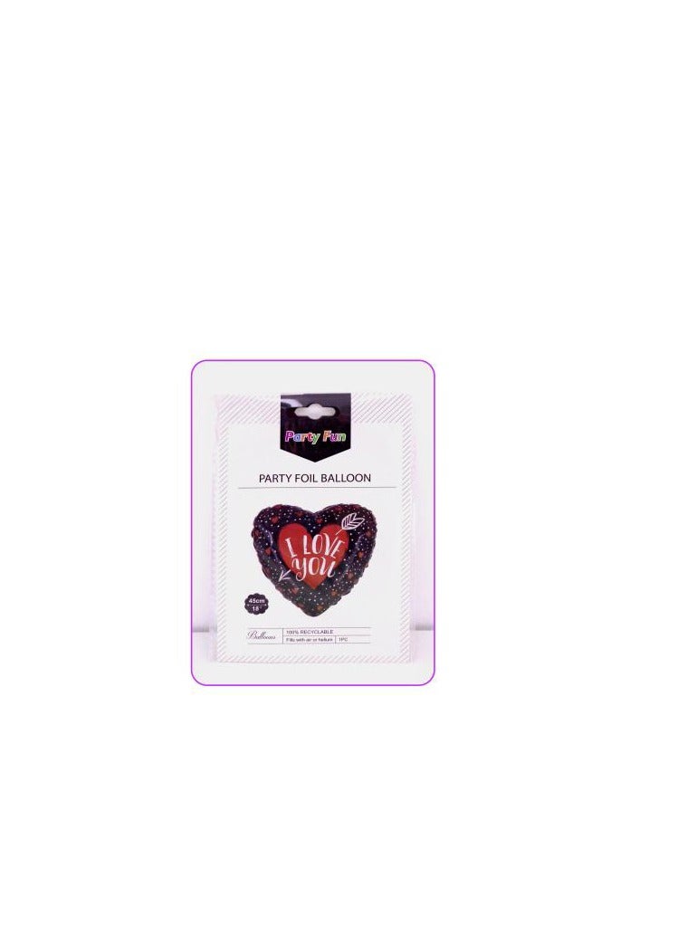 PARTY FUN Heart-Shaped I Love You Foil Balloon - A Romantic Expression in Every Inflate  - Image 3