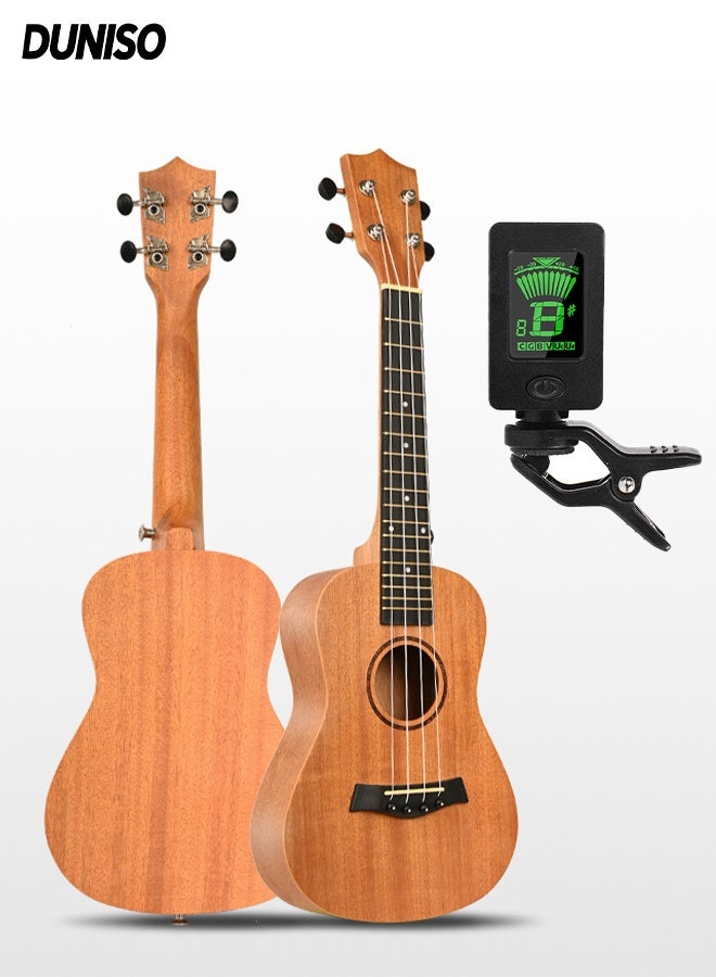 DUNISO 23-Inch Ukulele，Ukulele With Accessories Set，Acoustic Soprano Ukulele with Ukulele Guitar Bag, Tuner，Picks, Strings, Capo, Strap，Lightweight & Stylish，for Beginner/Adult - Image 1