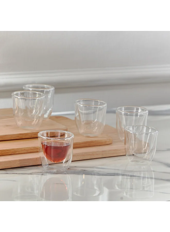 Home Box Sip Savor 6-Piece Double Wall Kahwa Cup Set 70 ml