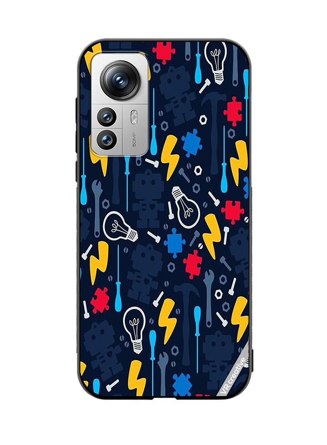 VR CREATIVE Protective Case Cover For Xiaomi 12 Pro Multicolur Design Multicolour - Image 1