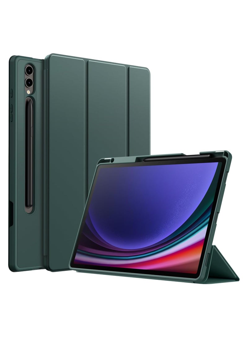 DUSALA Case for Samsung Galaxy Tab S10 Plus 12.4 Inch with S Pen Holder, Soft TPU Tri-Fold Stand Protective Tablet Cover, Support S Pen Charging, Auto Wake/Sleep - Image 1