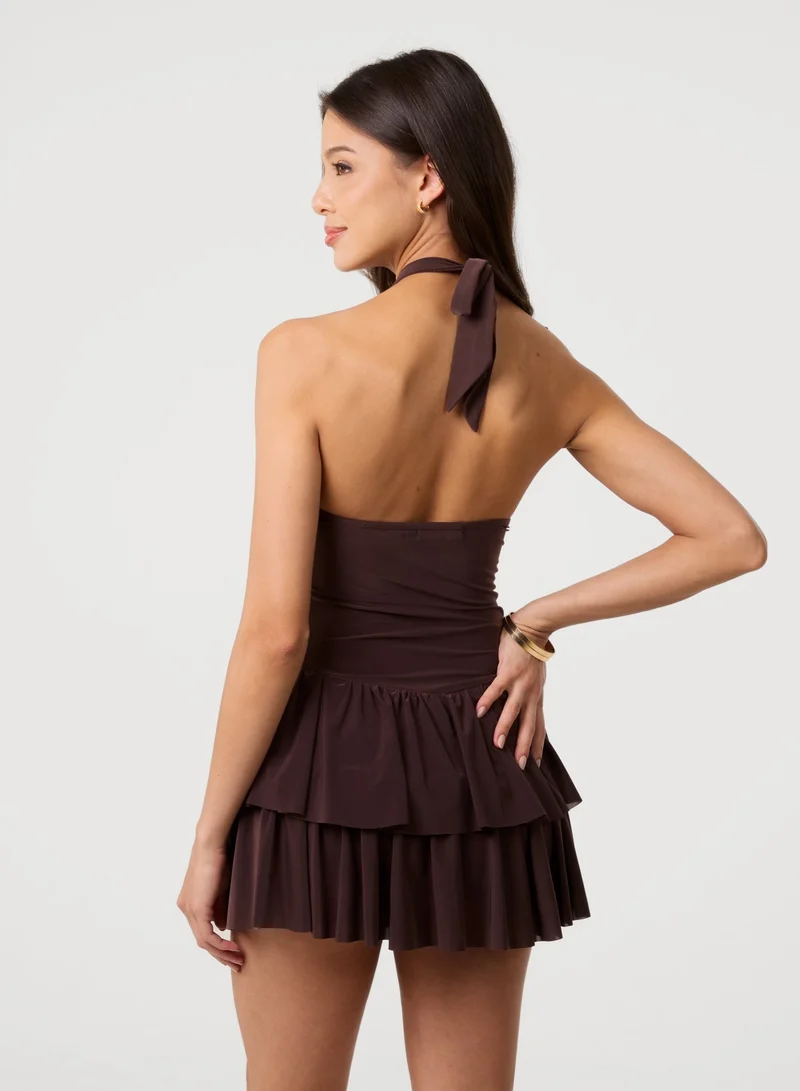 Pink Vanilla  Keyhole Rara Playsuit for Women | Best Price UAE