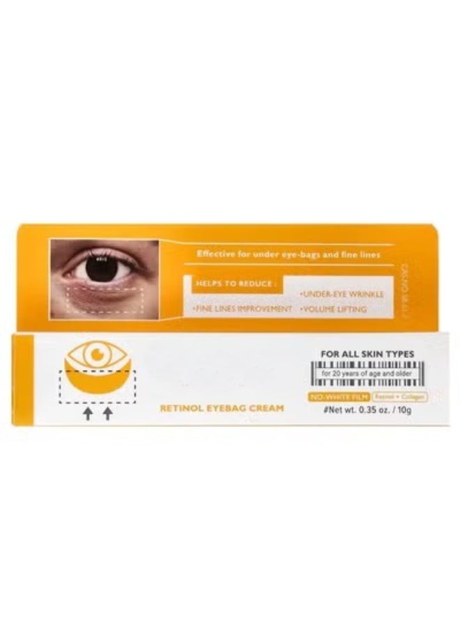 Dr. Melaxin Retinol Eye Cream for treating puffy eyes, tightening the under-eye area, brightening the skin, and strengthening the protective barrier. 10g - Image 1