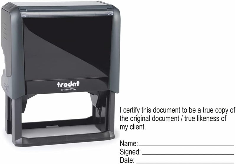 Trodat Certified Copy & True Likeness Stamp | Perfect Stamp for Signatures | True Copy Stamp Great for Certifying Documents - Image 2