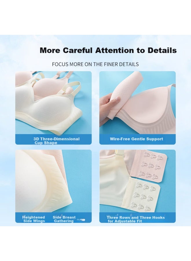 LANG SHA Langsha Women's Ultra-thin Seamless Large Bust Minimizing Push-up Bra With Anti-sagging And Side Support - Image 3