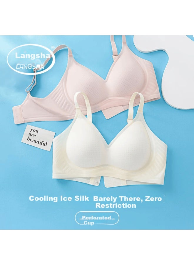 LANG SHA Langsha Women's Ultra-thin Seamless Large Bust Minimizing Push-up Bra With Anti-sagging And Side Support - Image 1