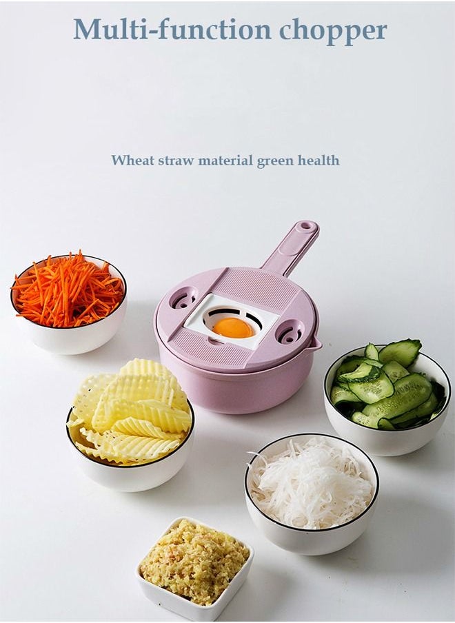 Cady One - 12 in 1 Vegetable Spiralizer Cutter Functions Easy to Use Wheat Slicer With Hand Guard Food Storage - Image 1