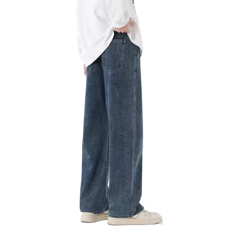 Unisex Classic Denim Jeans Loose Fit Daily Outdoor Wear - Image 4