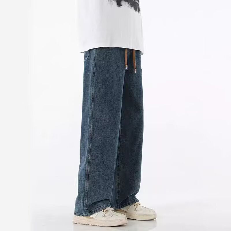 Unisex Classic Denim Jeans Loose Fit Daily Outdoor Wear - Image 3