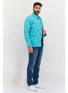 LEE Men Brand Logo Loco Jacket Shirt, Pale Green  - Image 2