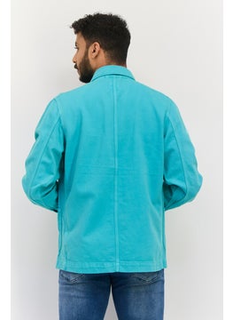 LEE Men Brand Logo Loco Jacket Shirt, Pale Green  - Image 3