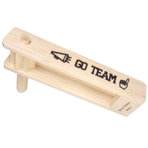 More Fiesta Large Go Team Wooden Mexican Matraca Noisemaker 11 Long Ratchet Football Cheers - Image 1