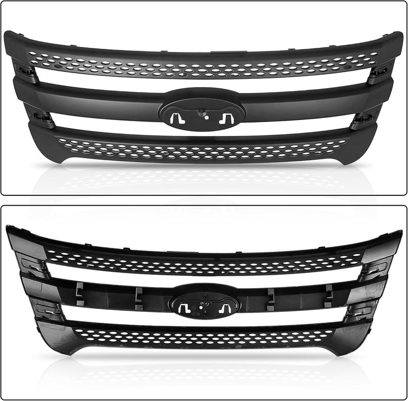 PartsFlow Front Bumper Grille for 2011-2015 Ford Explorer & Police Interceptor Utility - Image 2
