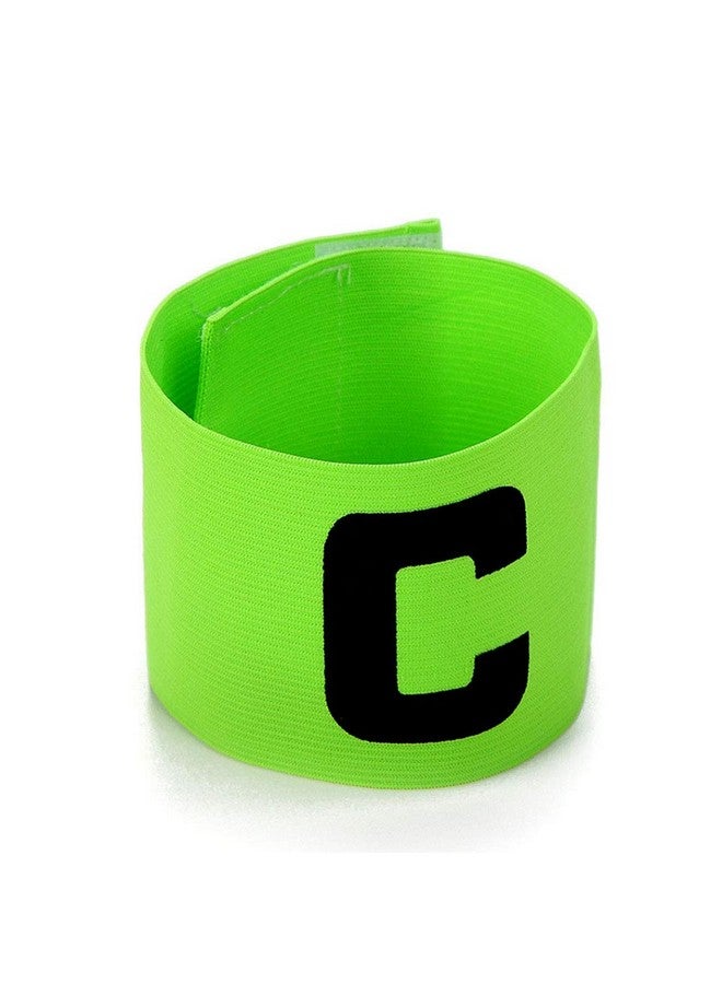 ONWON 6 Pieces Elastic Soccer Captain Armband Adjustable Football Basketball Player Bands For Adult Youth (Green) - Image 2