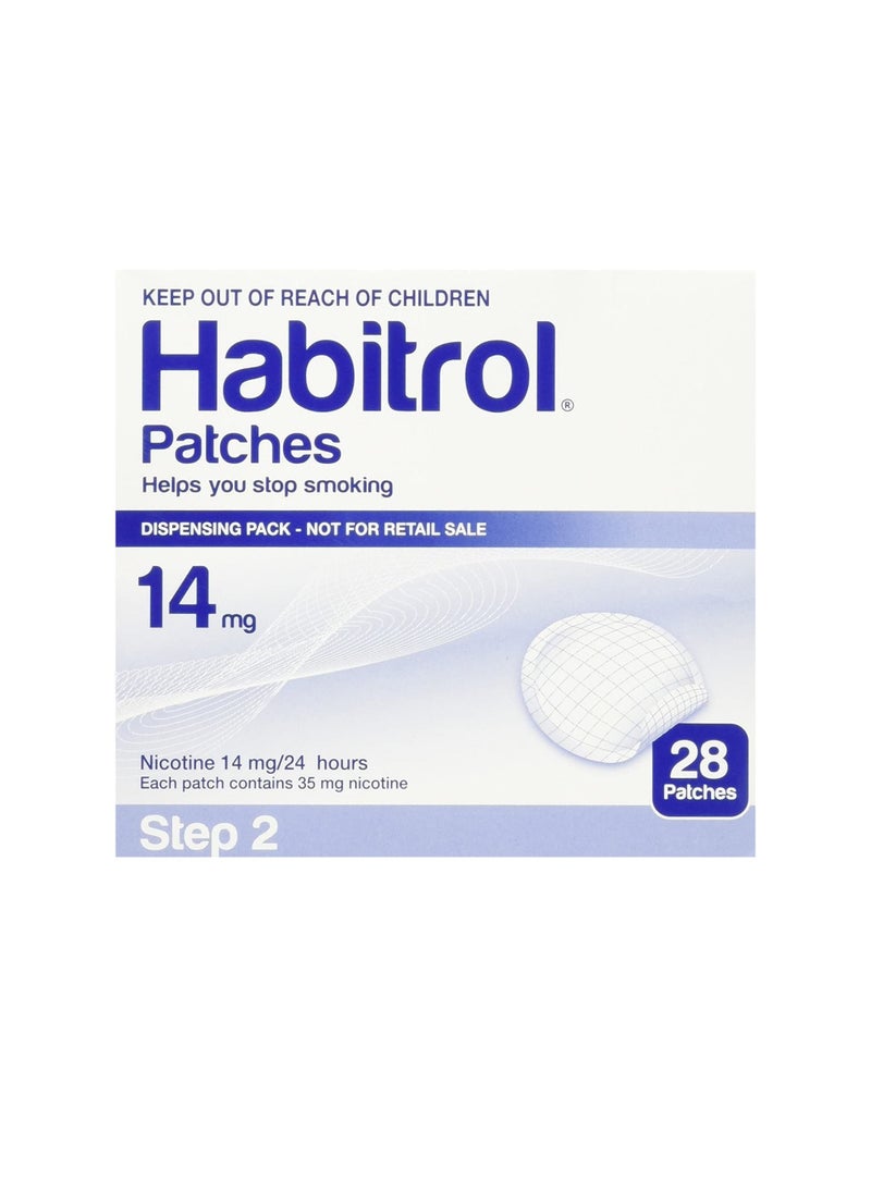 Habitrol Habitrol Patches Stop Smoking Aid Patches - 28 Each (Step 2 - 14 Mg) 