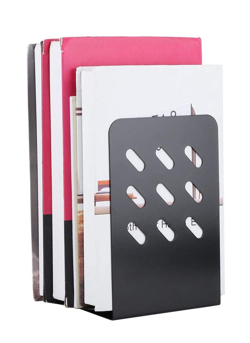 Generic - Anti-skid bookends have a padding base to maintain stability. Even if you only put one book on the bookshelf, it will keep your books balanced and balanced, and won't scratch your furniture. - Image 1