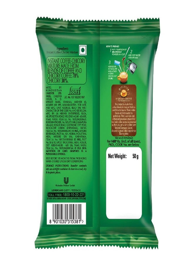 Bru Instant Coffee Refill, 50 Gram - Ground, Packet - Image 3