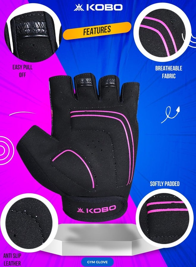 Kobo WTG-59 Weight Lifting Gym Gloves Hand Protector for Fitness Training - Image 3