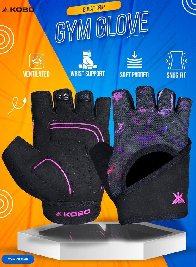 Kobo WTG-59 Weight Lifting Gym Gloves Hand Protector for Fitness Training - Image 2