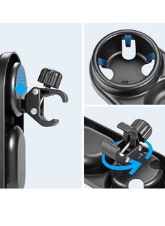 KASTWAVE Stroller Snack Tray with Cup Holder, Universal Stroller Snack Attachment, Upgraded Removable Non-Slip Grip Clip for Stroller Bar, Large Capacity  - Image 4