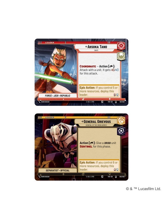 Fantasy Flight Games Star Wars: Unlimited TCG Twilight of The Republic PRERELEASE Box - Launch Your Clone Wars Adventure! Includes 6 Booster Packs, Ages 12+, 2+ Players, 20 Minute Playtime, Made - Image 4