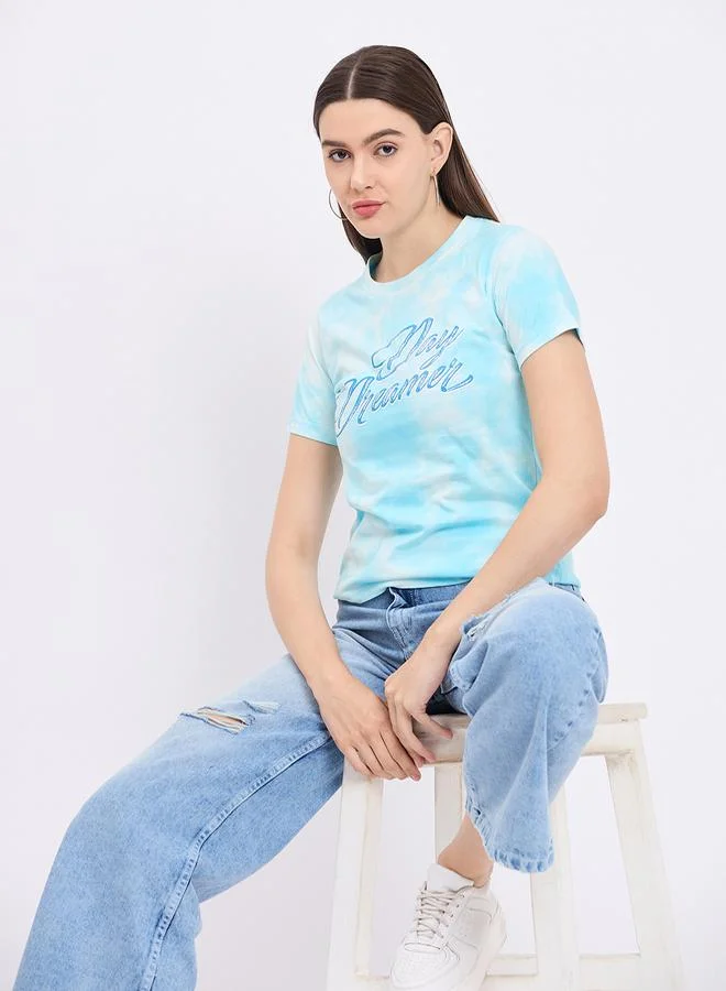 DUKE Duke Regular Fit Tie-Dye Print T-Shirt