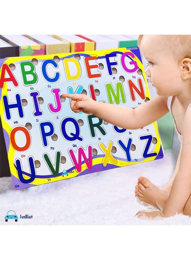 FunBlast Capital Letter Wooden Board- Alphabet Learning Wooden Board for Kids, Education and Learning Educational Board for Toddlers, Learning Kit for Pre-School Kids (Size 30 X 22 cm) - Image 5