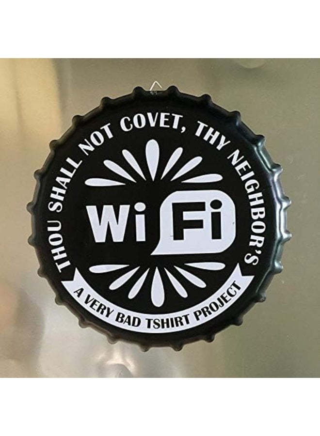 ALCOACH WiFi Metal Wall Sign - Image 1