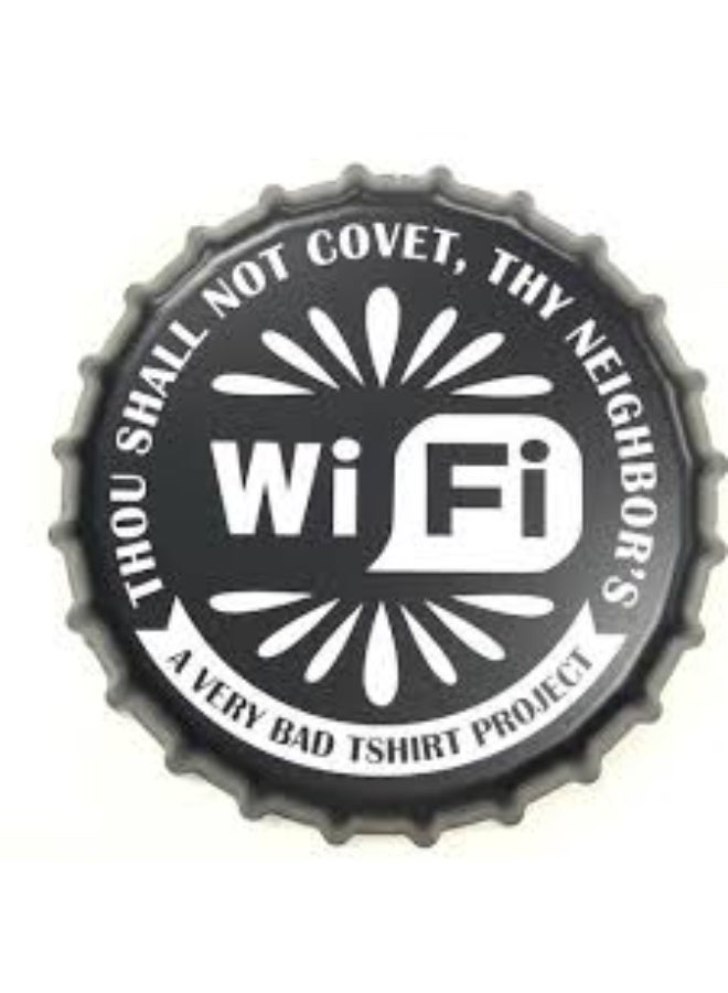 ALCOACH WiFi Metal Wall Sign - Image 3