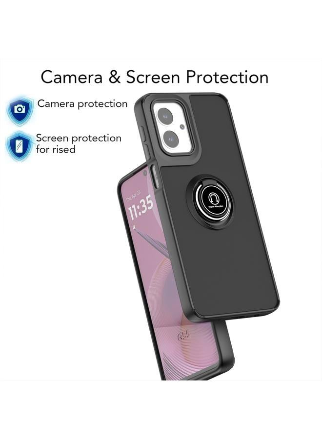 اس-توب جراب لهاتف Motorola Moto G55 Q Shadow 1 Series TPU + جراب هاتف PC مع حلقة - Image 5