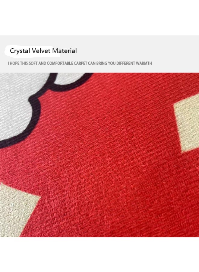 Black and Tan Outdoor Rug 80 x 120cm,  Striped Front Porch Rug,  Entryway Throw Rug for Front Porch Indoor Outdoor Doormat - Image 3