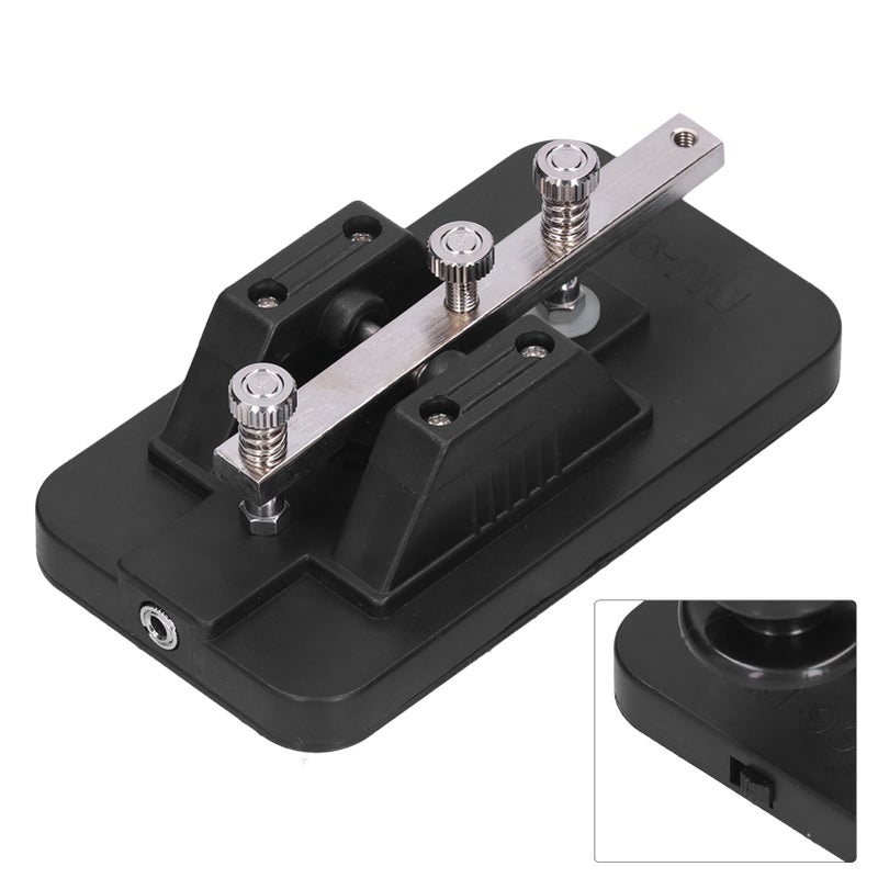 Morse Code Key Telegraph Tapper Manual CW Practice Tool Trainer with Buzzer for Beginner - Image 2