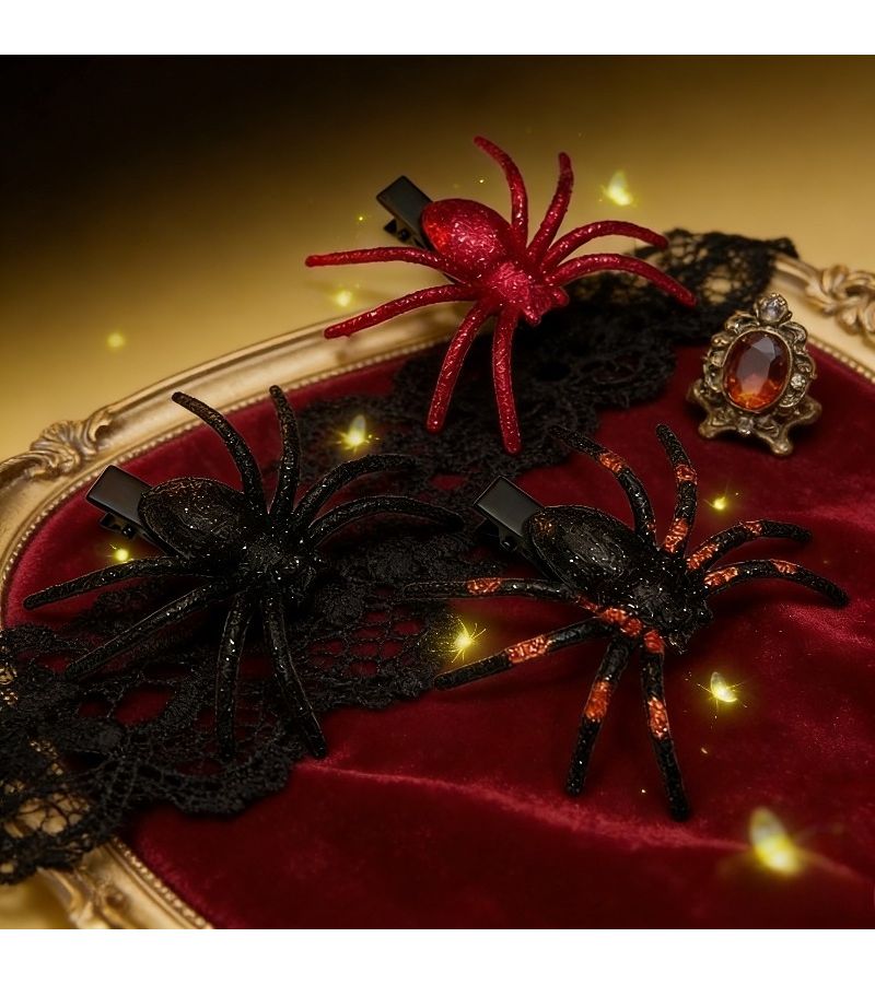 Shining Spider Hairpin Glittery Bangs Clip Party Hair Ornament - Image 2