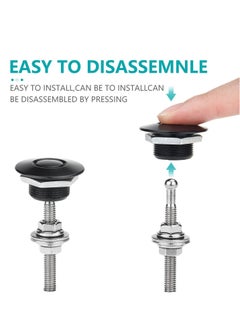 Y&D Quick Latch Hood Pins, Release Lock Bumper, Bumper Fastener Push Button Bonnet 1.25 inch Universal Aluminum Vehicle Pins Locking  - Image 3