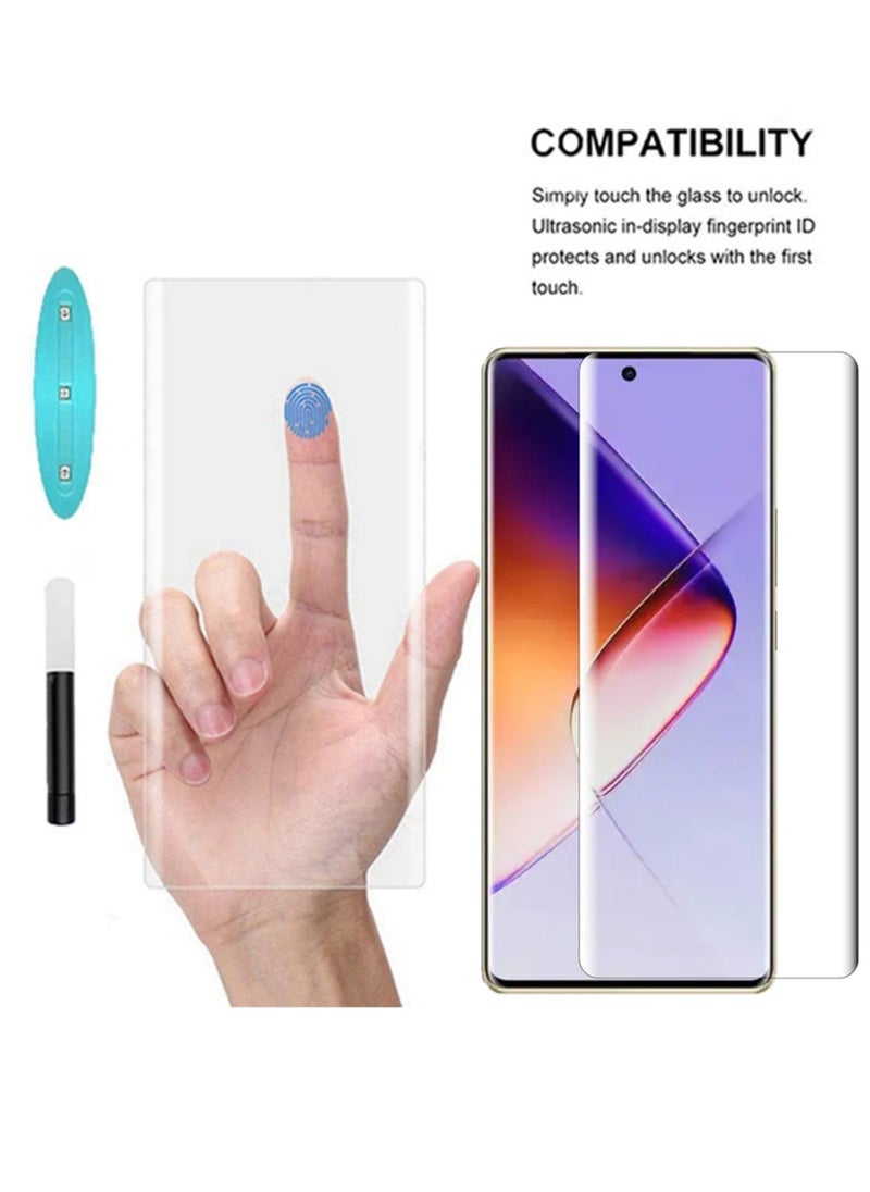 Generic - UV Liquid Glue Full Coverage Tempered Glass Screen Protector For Infinix Note 40 Pro 5G & Infinix Note 40 Pro+ Plus 5G - Clear - Image 1