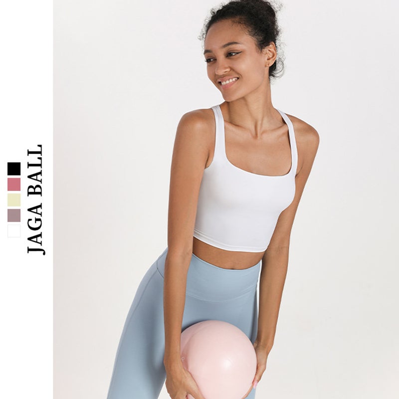 Women's Sports Bra with Removable Pads, High Impact Support, Cross Back - Image 2