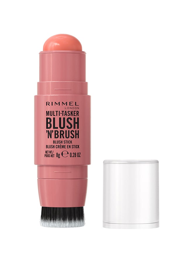 RIMMEL LONDON Multi-Tasker Blush'N'Brush Stick - Cotton Candy, 8g - Image 1
