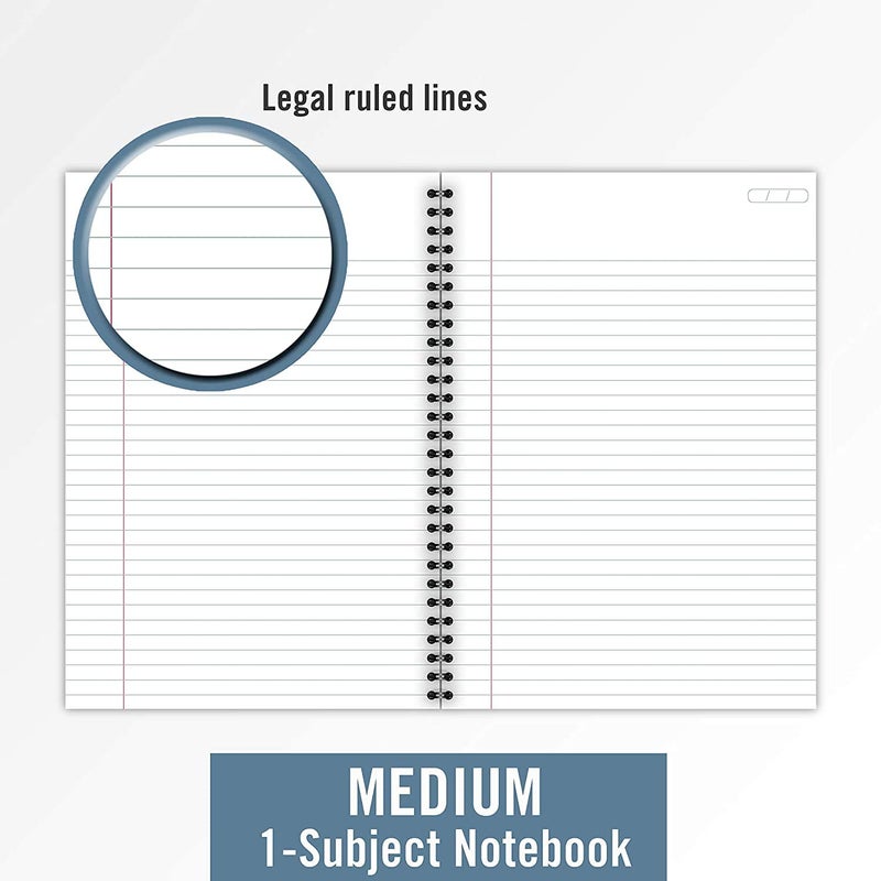 Cambridge Limited Professional Spiral Notebook NEW BUSINESS ADDITION, 3 Pack, Legal Ruled, 6-5/8" X 9-1/2" Page Size, 80 Sheets, Wirebound Office journal & Notebook for Women & Men, Black. CAM10-402 - Image 4