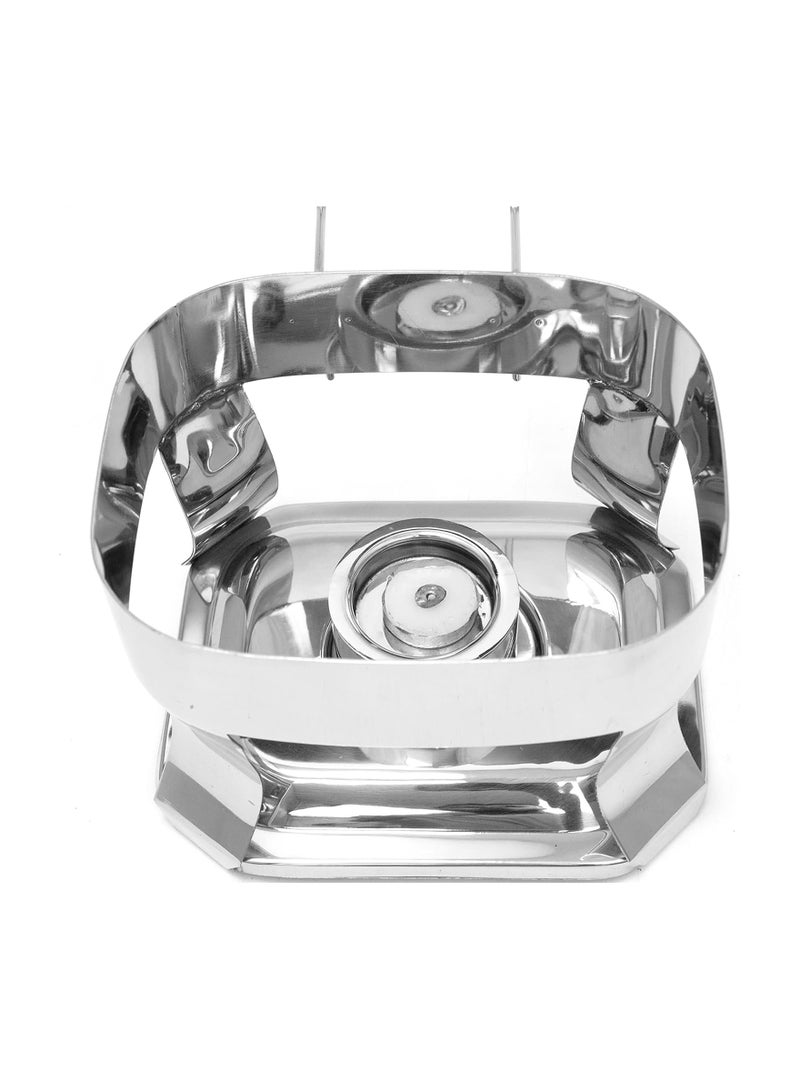 BLACKSTONE 2L Stainless Steel Buffet Chafing Dish Food Warmer and Heater Serving Set with Elegant Hammered Lid for Catering Parties Weddings and Events - Image 4