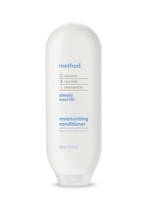 Method Moisturizing Conditioner, Simply Nourish with Shea Butter, Coconut, and Rice Milk Scent Notes, Paraben and Sulfate Free, 13.5 oz (Pack of 1)