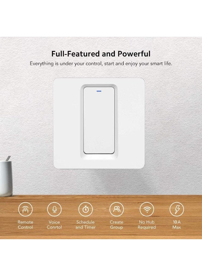 Tichondrius WiFi Smart Light Switch, Wireless Smart Wall Switch with Remote Control and Timer - Image 4