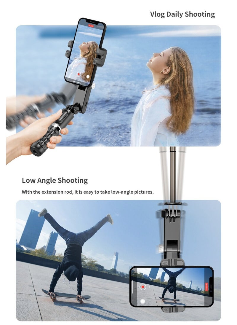 TOKQI - 360 Rotation Following Shooting Mode Gimbal Stabilizer Selfie Stick Tripod Gimbal For iPhone Phone Smartphone Live Photography - Image 1