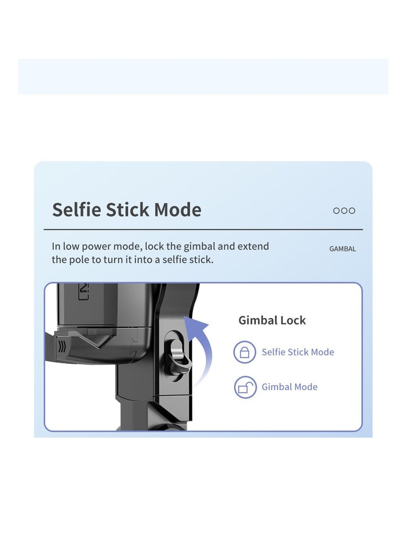 TOKQI - 360 Rotation Following Shooting Mode Gimbal Stabilizer Selfie Stick Tripod Gimbal For iPhone Phone Smartphone Live Photography - Image 1
