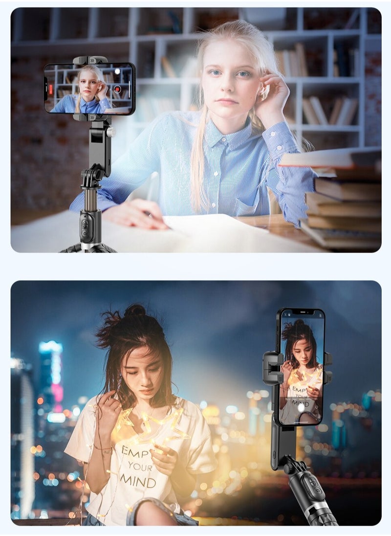 TOKQI - 360 Rotation Following Shooting Mode Gimbal Stabilizer Selfie Stick Tripod Gimbal For iPhone Phone Smartphone Live Photography - Image 1